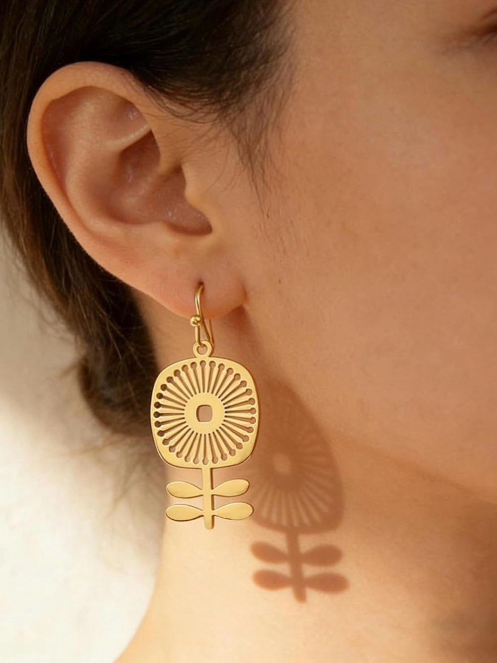Gilded Grit Boho Flower Earrings